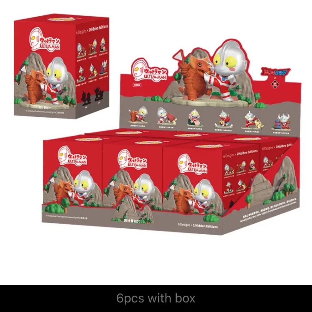 Japan Bandai Ultraman Figure Blind Box Mystery box 6 pcs/set